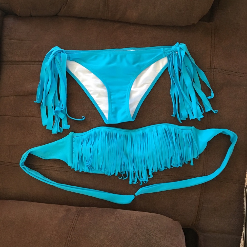 SOLD Boho Turquoise Blue Damsel bikini